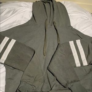 Olive cropped hoodie